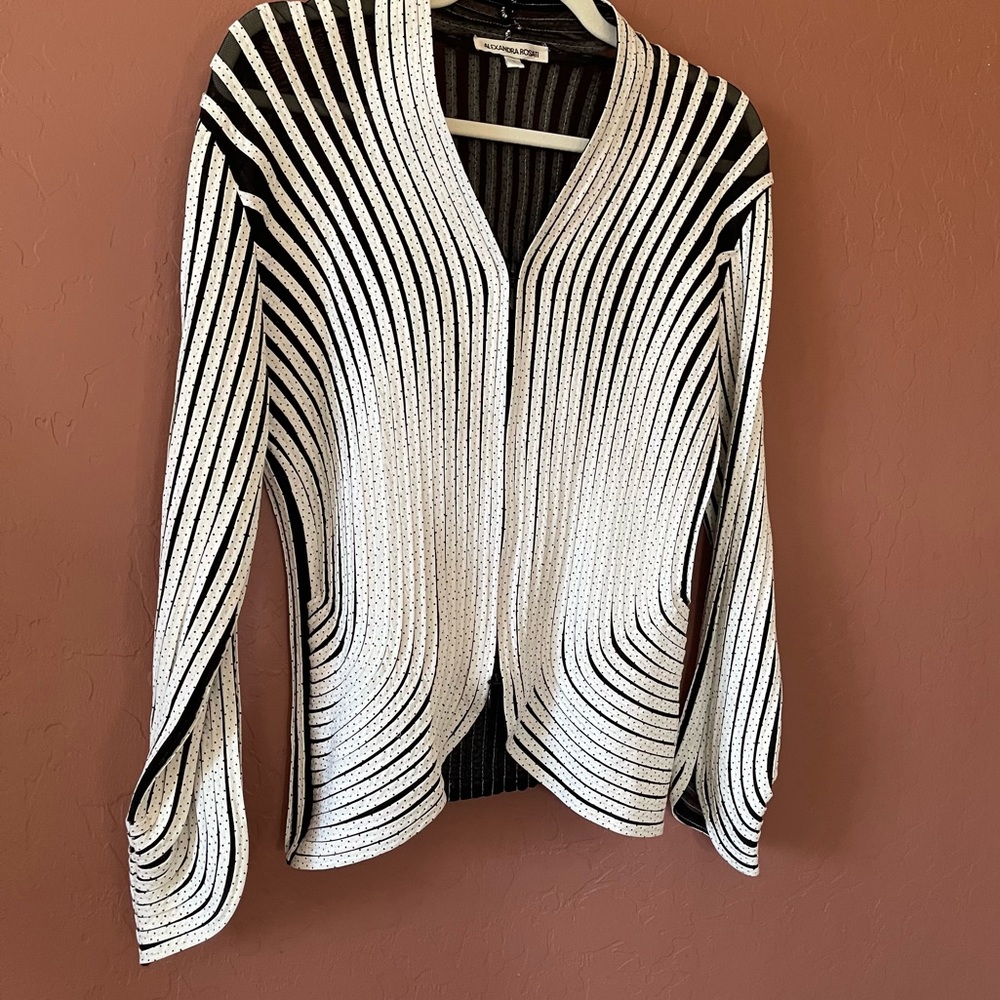 Alexandra Rosati Black And White Blazer